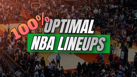 The Optimal Way To Make Nba Dfs Lineups How To Win At Nba Dfs Youtube