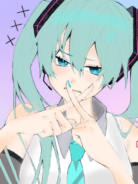 フリー線画 初音ミクを塗ってみた Ibispaint