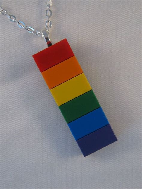 Rainbow Pride Pendant Made From Lego Bricks Weather | Etsy | Lego ...