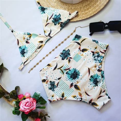 Envio Imediato Biqu Ni Hot Pants De Amarrar V Rios Modelos Conjunto Feminino Estampado Moda