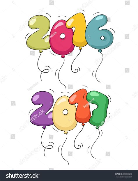 Cute Colorful Bubble Shaped Numbers New Stock Vector Royalty Free