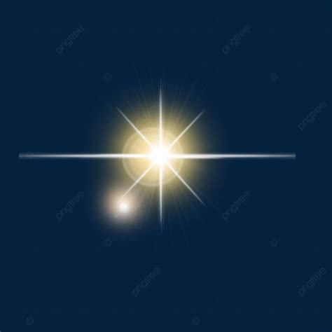 Sun Star Lens Flare Light Effect Sunshine Sunrays Drawing Stars Line