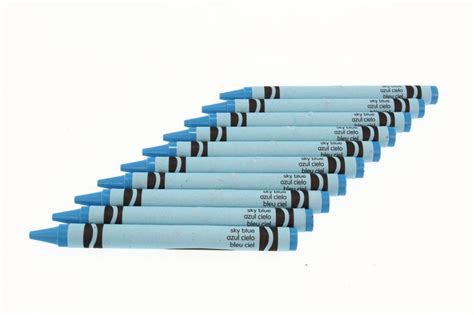 Sky Blue Crayola Crayons 10 Pack - Etsy