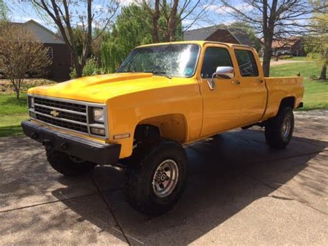 1987 Chevrolet 2500 4x4 Crew Cab Short Bed 3 3 Classic Chevrolet C K Pickup 2500 1987 For Sale