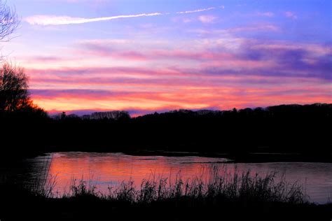 Wallpaper Sunlight Landscape Sunset Lake Water Nature