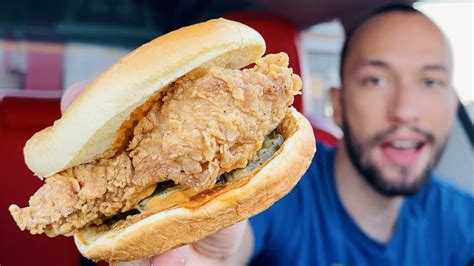 Kfc New Spicy Chicken Sandwich Food Review Youtube