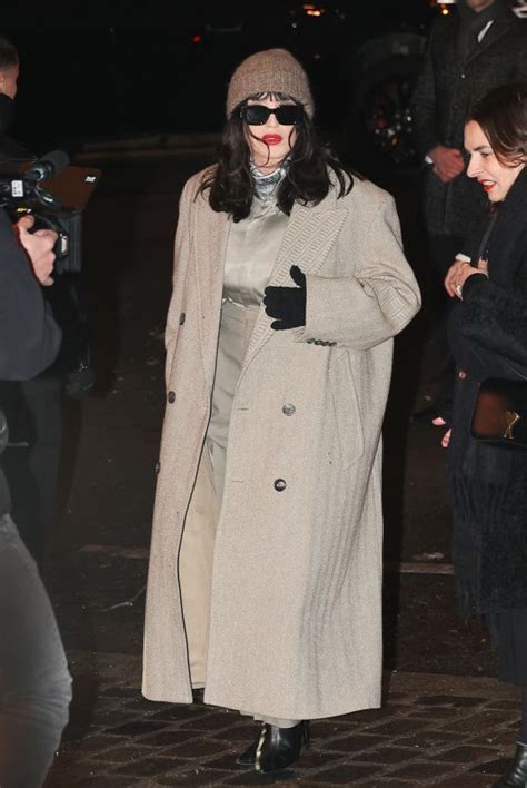 Isabelle Adjani Arrives At Ami Alexandre Mattiussi Menswear Fall