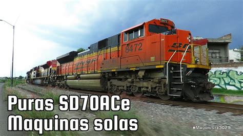 Perseguimos Unas Maquinas Solas Con Una SD70ACe De BNSF Por Morelia