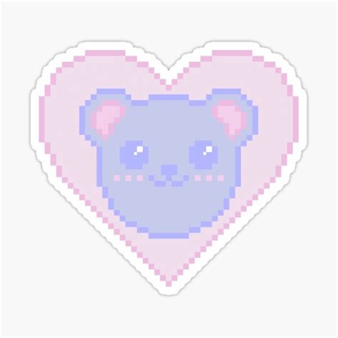 Heart Bear ♡ Sticker For Sale By Xliamliamx Redbubble