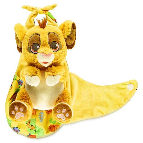 Disney Babies Simba Plush Doll In Pouch The Lion King Small 10