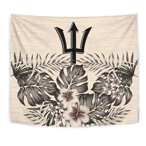 AIO Pride Barbados Tapestry The Beige Hibiscus AIO Pride Tapestry