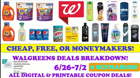 WALGREENS BEST DEALS 6 26 7 2 COUPONING THIS WEEK FREE MONEYMAKERS