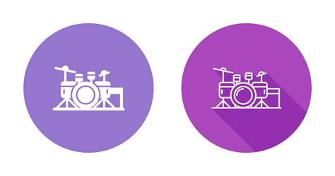 Drum Set Vector Icon 23947494 Vector Art At Vecteezy