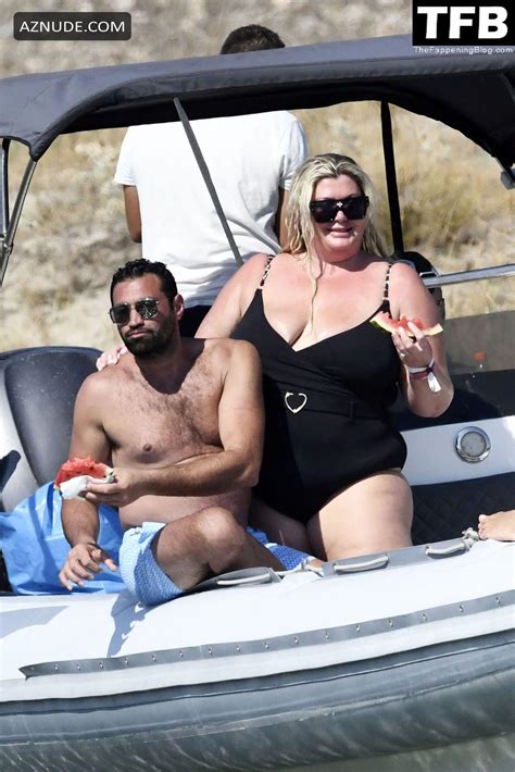 Gemma Collins Sexy Seen Flashing Her Nude Boobs At The Beach In Mykonos