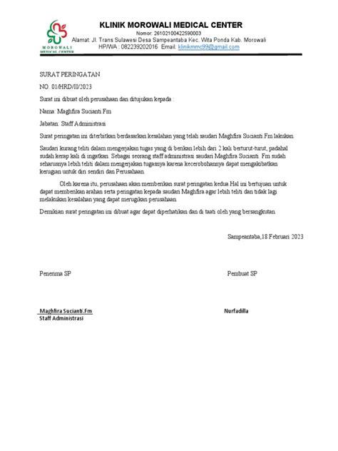 Surat Peringatan 2 Pdf