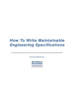 How To Write Engineering Specifications How To Write Engineering