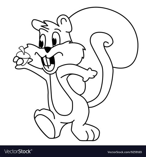 Evil Squirrel Drawing