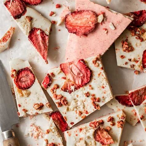 Strawberry White Chocolate Bark Emma Duckworth Bakes