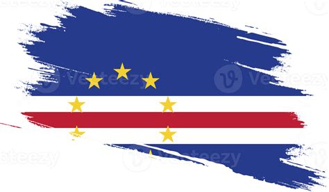 Cape Verde Flag With Grunge Texture 12026961 Png