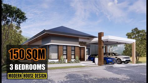 Modern House Design Sqm House Design Bedroom Bungalow Youtube