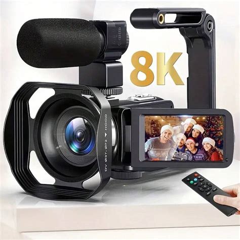 K Camcorder Mp Ultra Hd Wifi Infrared Night Vision Vlogging Camera