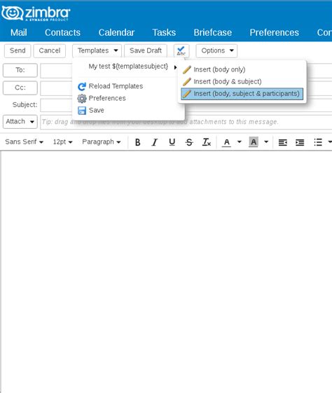 Zeta Alliance - Zimbra Email Templates