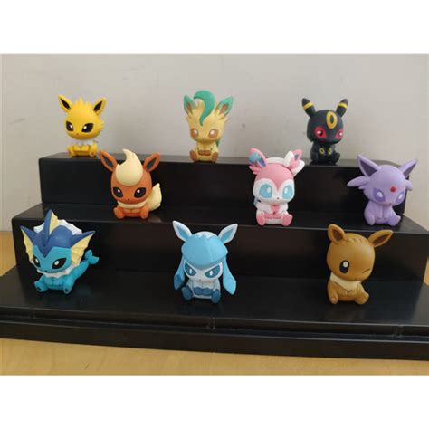 Pokemon Eeveelution Gashapon Spielzeug Clip Serie Eevee Jolteon Flareon