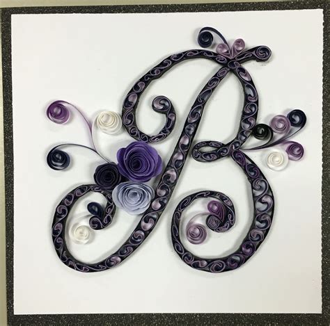 Quilled Monogram Letter B With Images Monogram Letters Letter B