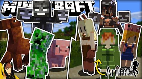 Turning All Minecraft Mobs Into Anime Girls Dont Ask Youtube