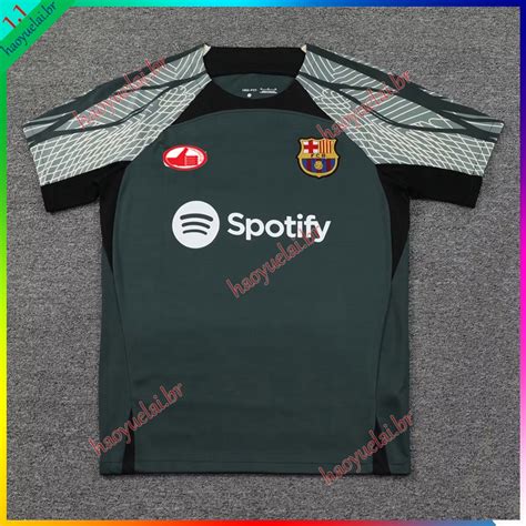 Camisa Da Equipe De Treinamento Masculina 23 24 Futebol Cinza BS