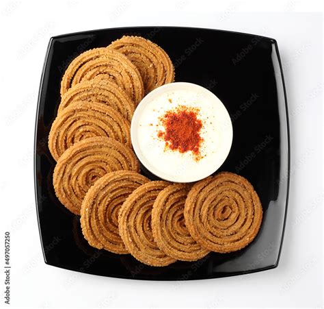 Traditional Indian Diwali Snacks Chakali Murukku Indian Traditional