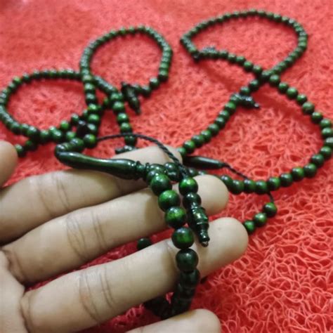 Jual KALUNG TASBIH AKAR BAHAR HIJAU 6 7 8 MM Kab Jember Utowo