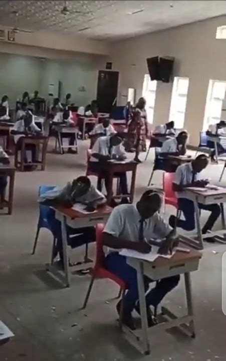 Social Distancing Observed As Waec Students Write Exams Today Photo