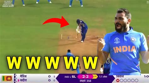 Mohammed Shami Wickets Today In Ind Vs Sl Match Shami Bowling Today