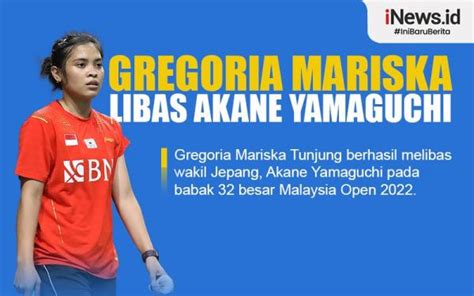 Infografis Gregoria Mariska Libas Akane Yamaguchi Di Babak Pertama