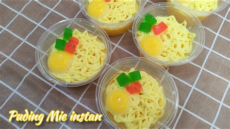 Resep Puding Mie Instan Ternyata Mudah Dan Enak Puding Indomie