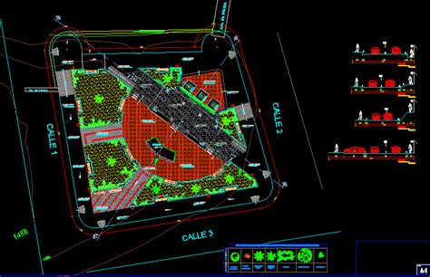 Central City Square Urban Design Study Dwg Block For Autocad Designs Cad