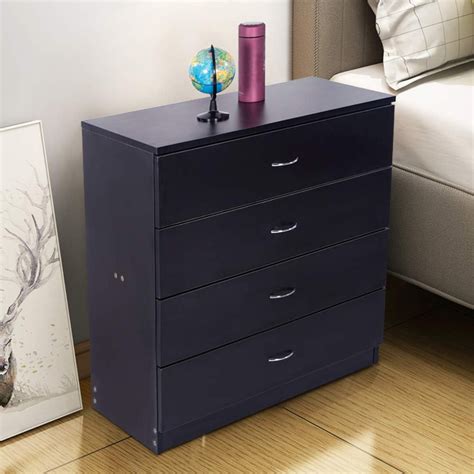 4 Drawer Dresser Heavy Duty Wood Chest Of Drawers Modern 4 Drawer