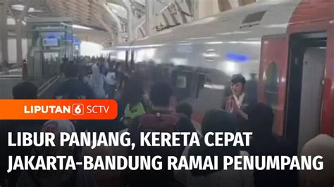 Libur Panjang Akhir Pekan Penumpang Kereta Cepat Jakarta Bandung