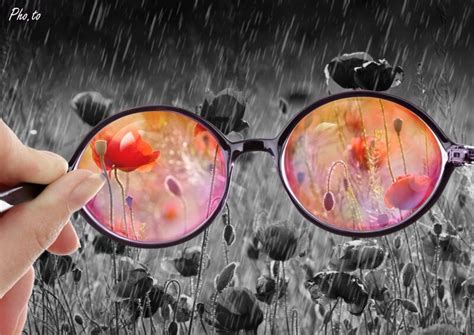 Looking Through Rose Tinted Glasses Search For Hope