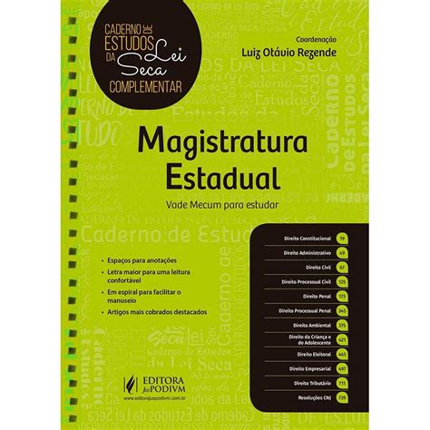 Magistratura Estadual Vade Mecum Para Estudar Amazon Br