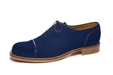 Womens Oxford Shoes Dark Blue Suede Candy Oxfords By Aramashoes 165