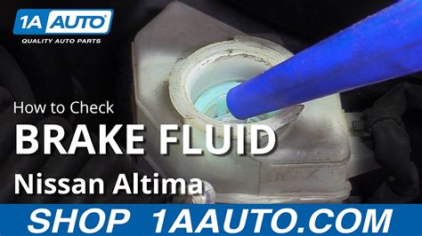 How To Check Brake Fluid 2006 12 Nissan Altima 1A Auto