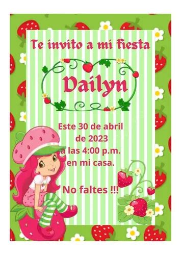 Invitación Digital E Imprimible Rosita Fresita en venta en González