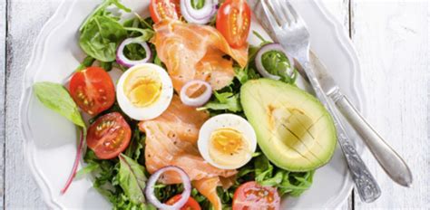 Salade Met Gerookte Zalm Ei En Avocado Team Vital