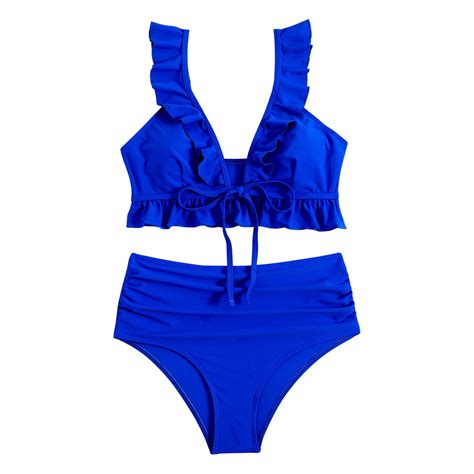 Gwaabd Bathing Suits For Women Two Piece Bikini Sets High Waist Bathing