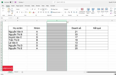 Cách Chèn Thêm Cột Trong Excel Cực Dễ Cực Nhanh Mới Nhất