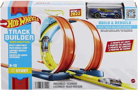 Hot Wheels Track Builder System Split Loop Pack 164 Track Set Mattel Toys ToyWiz