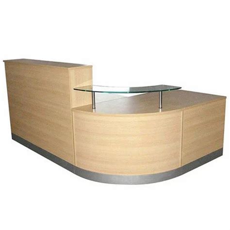 Brown Wooden Reception Table At Best Price In Mumbai Id 14397284512