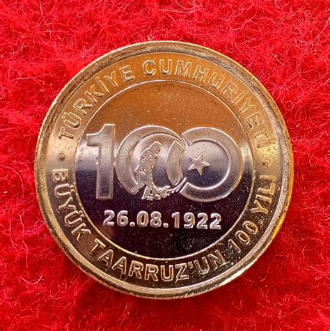 Turkey Lira Th Anniversary Of The Great Offensive Coin